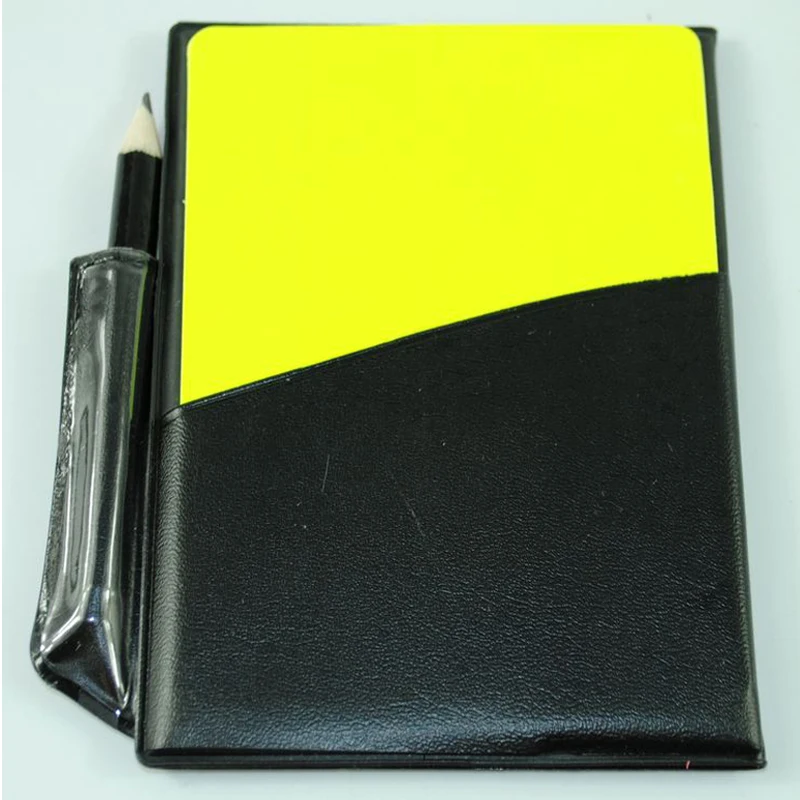 

Hot Sale Soccer Referee Red Yellow Card Record Football Match Warning Card for Sports X85