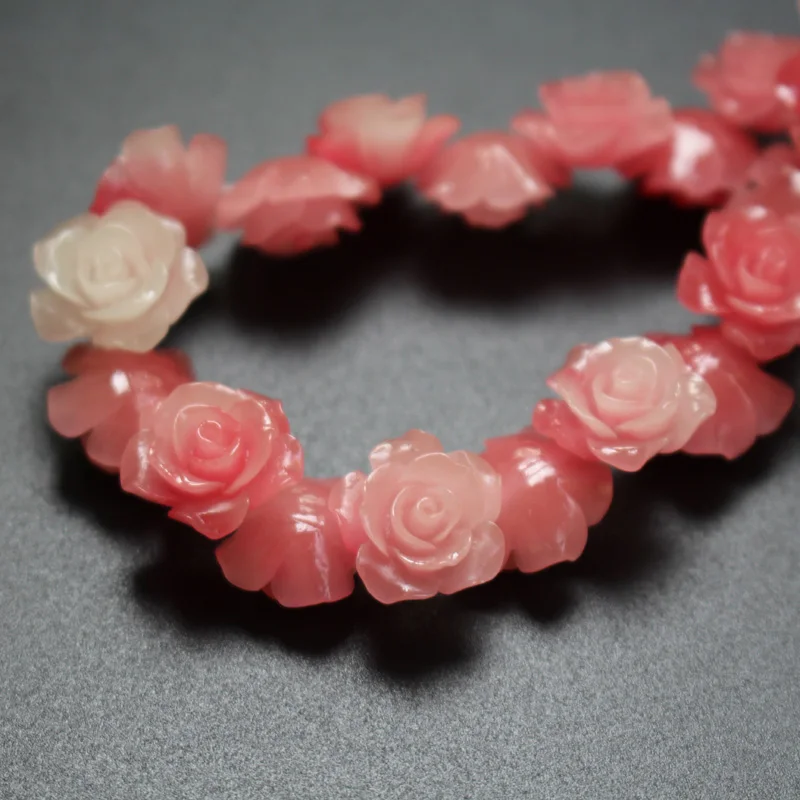 Pink D 10 шт. 15 мм двойные цветные коралловые бусины Camelia коралловые Цветочные бусины кабошон разноцветные для изготовления ювелирных изделий - Цвет: Pink D