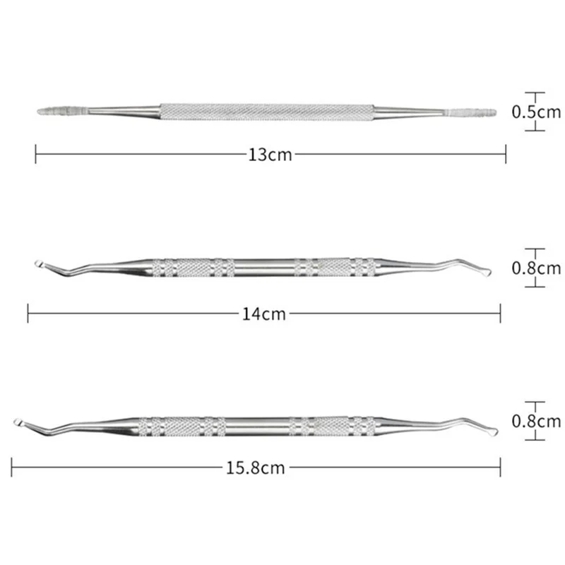 3 шт. носком по уходу за ногтями крюк вросшие ногти с двумя концами коррекция