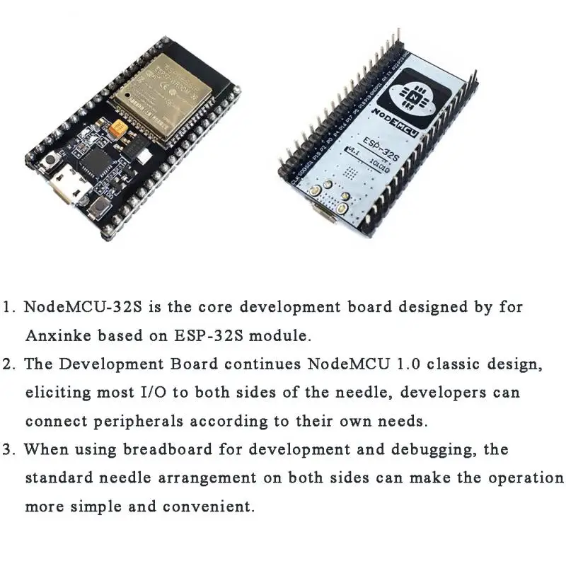 NodeMCU-32S Lua WiFi IOT макетная плата ESP32S двухъядерный беспроводной модуль WIFI BLE ESP-WROOM-32