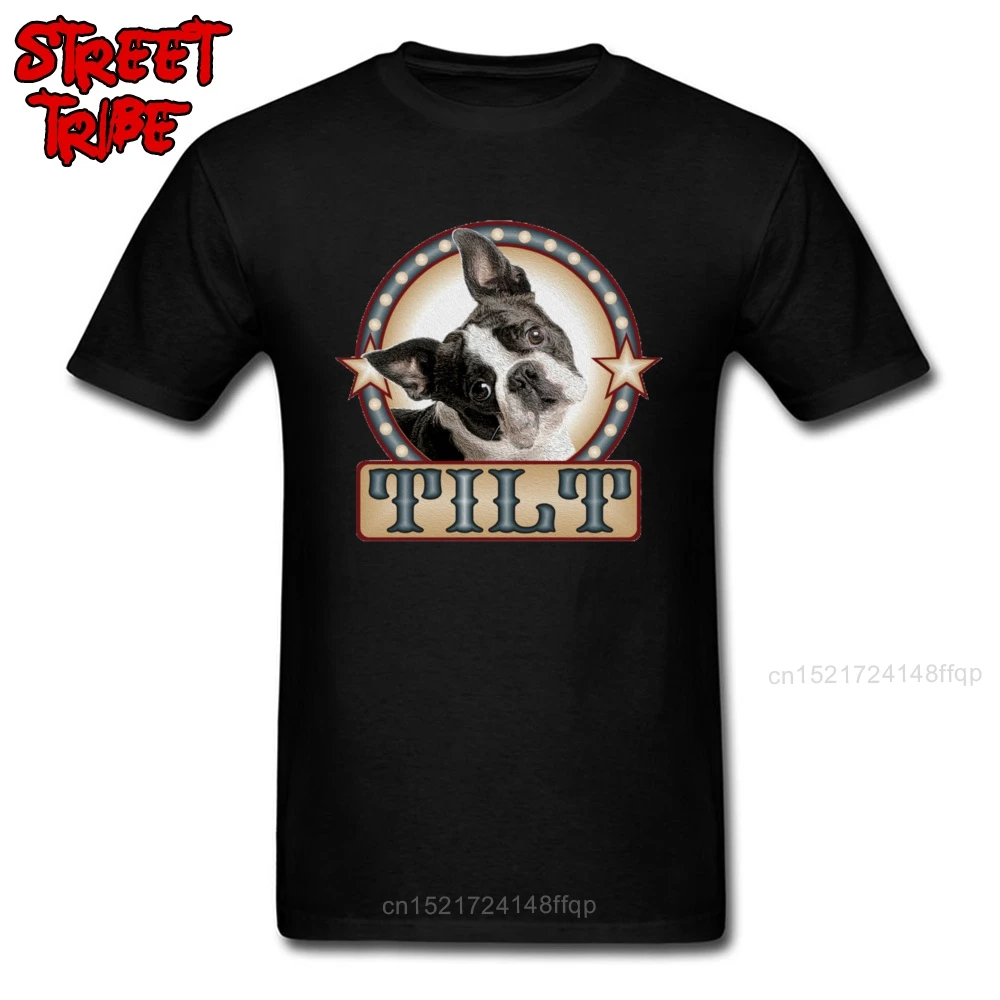 Head Tilt T-shirt Lovely Men T Shirt Shepherd dog Print Tshirt Custom 3D Thanksgiving Day Gift Top Tees Swag Streetwear Pit Bull | Мужская