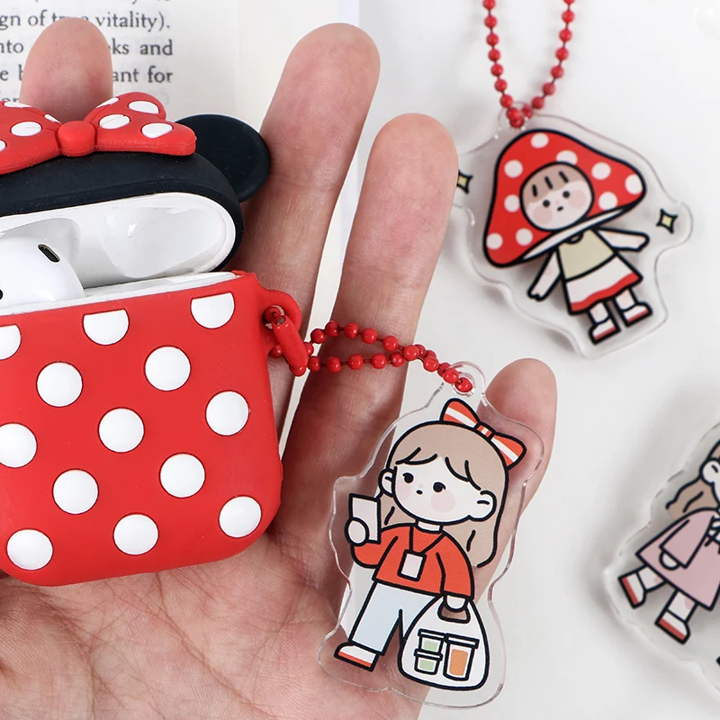 

yoofun 14 Designs Cute Cartoon Game Anime Acrylic Pendant Keyring Gifts Key Holder Pendant Accessories Key Chain