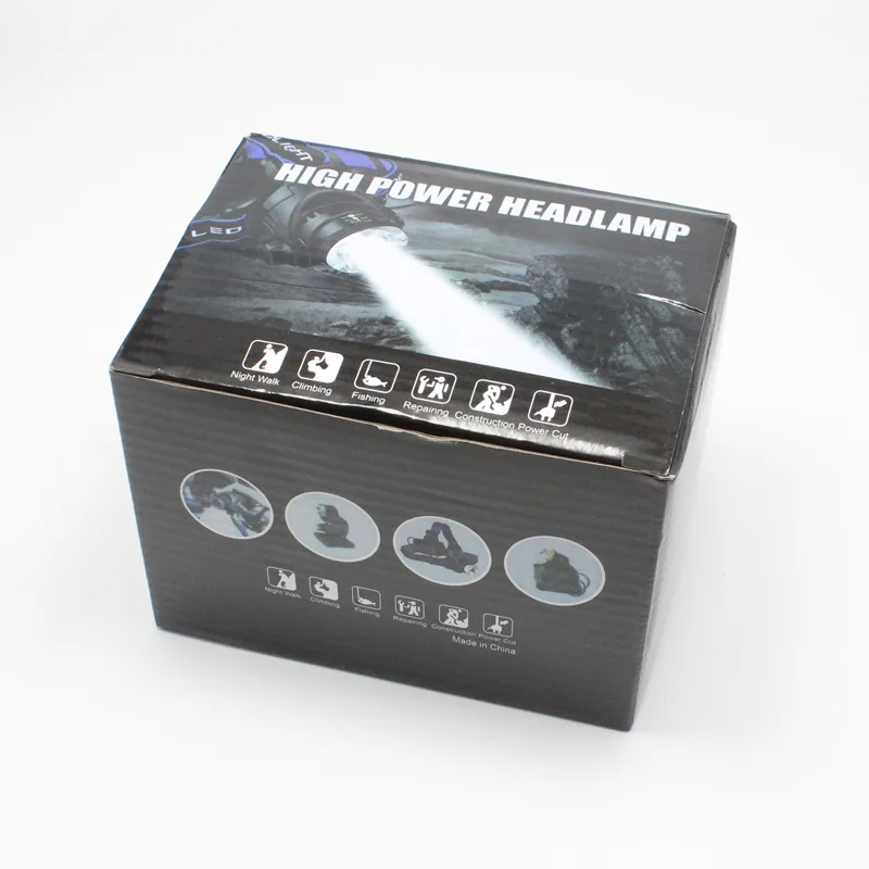 

New Professional USB Charging LED Waterproof Fishing Lamp T6 Strong Light Sensing Head Outdoor Miner's Night Tool