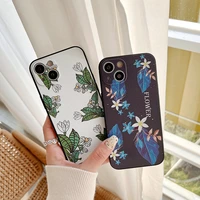 fashion flowers phone case for iphone 11 12 13 pro max xs max x xr 7 8 plus se 2020 3d shockproof silicone colorful matte cover