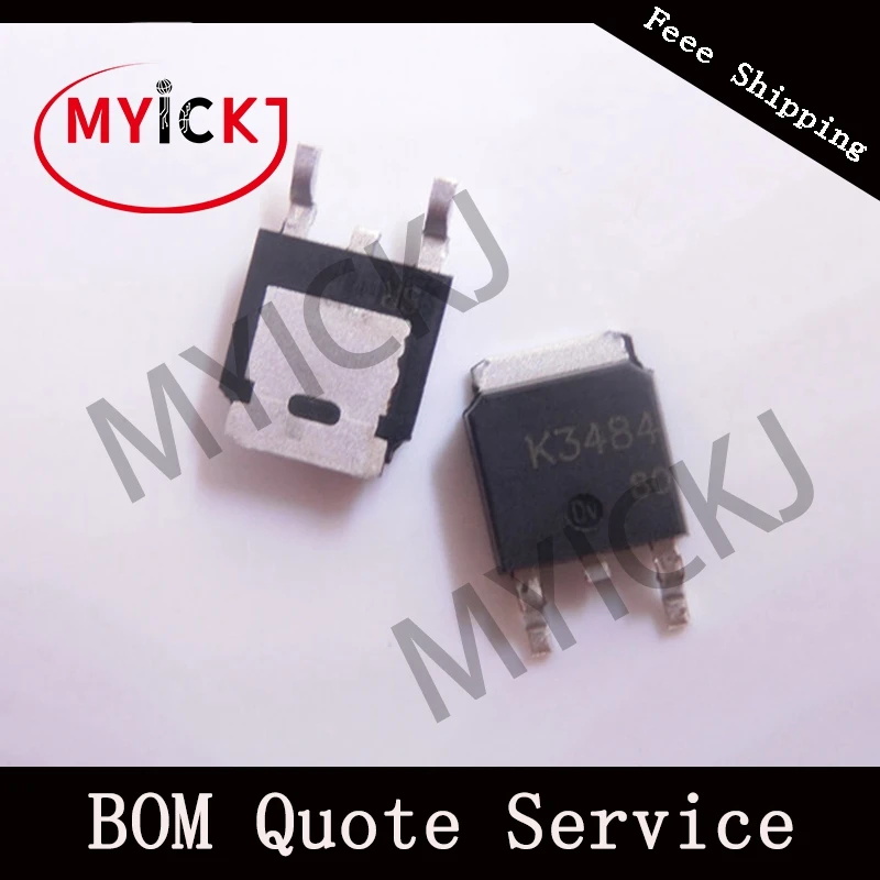 10 шт. K3484 TO-252 переключение N-CHANNEL мощность MOSFET микросхема | Лампы и освещение