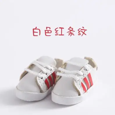 white red Новая мода 2,5 см кукольная одежда спортивная обувь для 1/12bjd, obitsu11, Holala, ob11 кукольная одежда аксессуары для куклы - Цвет: white red