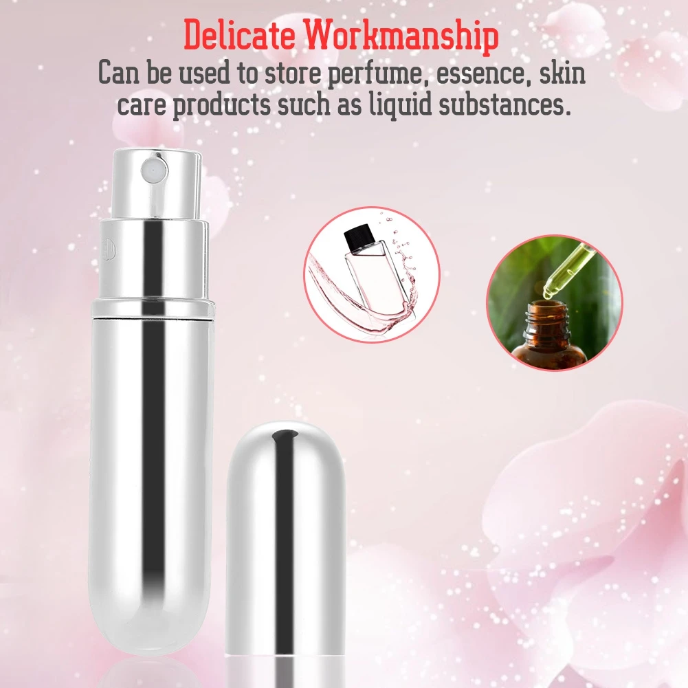 5 мл многоразового использования металлические алюминиевые пустая бутылка для
