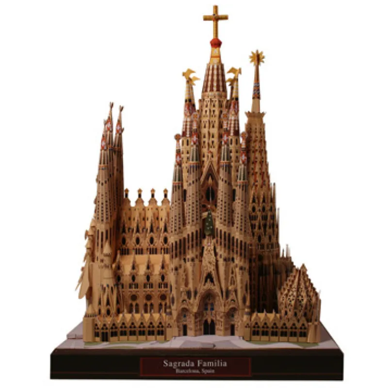 

DIY Sagrada Familia, Spain Craft Paper Model Architecture 3D DIY Education Toys Handmade Adult Puzzle Game