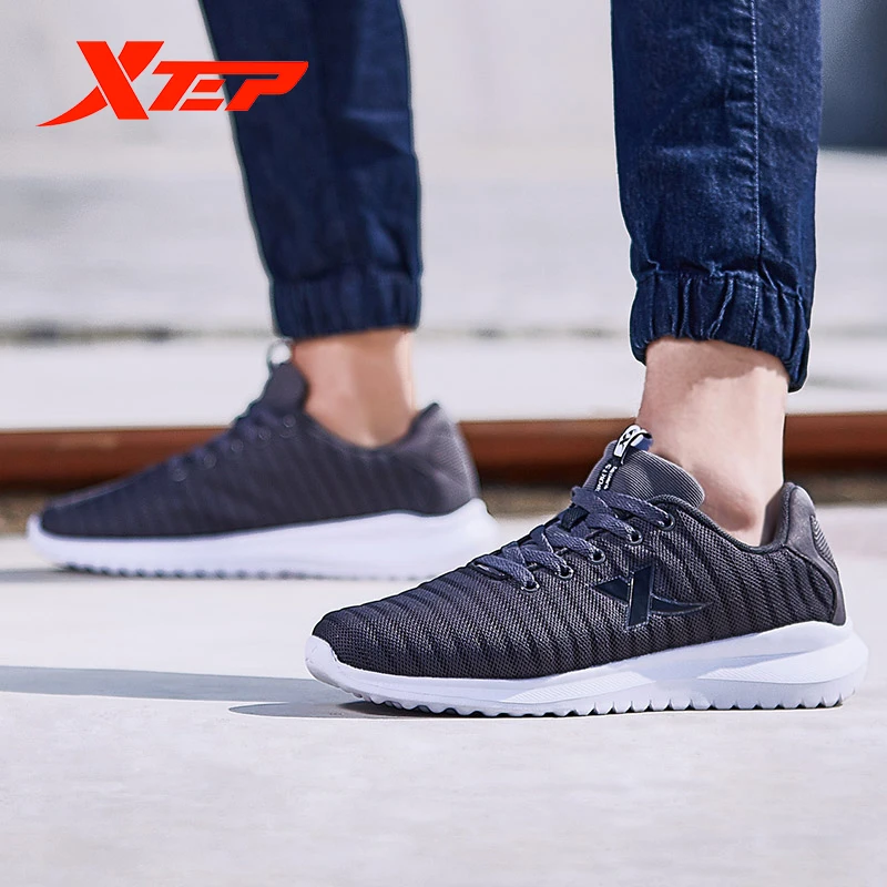Xtep мужские кроссовки для бега новинка сезона весна лето 2019 дышащая Нескользящая