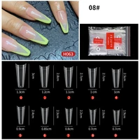 500pcs nail tips artificial false nails 2 colors full half cover coffin ballerina stiletto nail tips for fingers toes nail tips