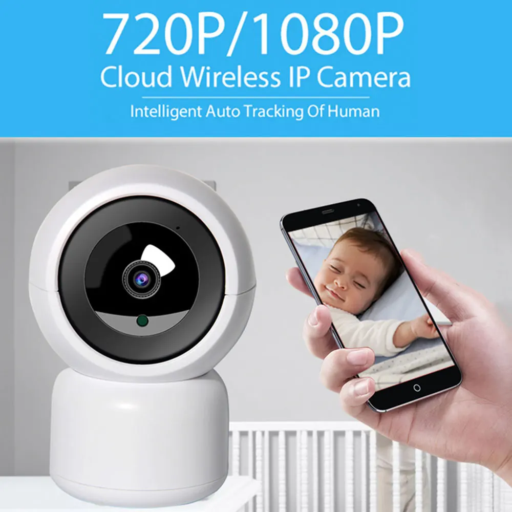 1080P HD WiFi ip-камера с поворотным зумом двухстороннее аудио уход за ребенком Amazon Alexa