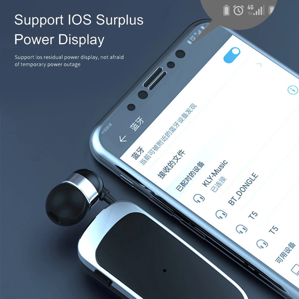 Беспроводная деловая гарнитура выдвижные Наушники-вкладыши спортивные наушники