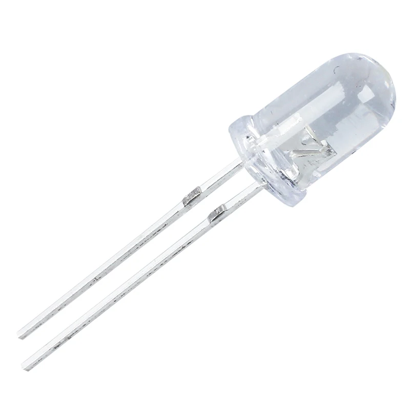 

50 Pcs 5mm Round White LED Light Emitting Diode Lamps