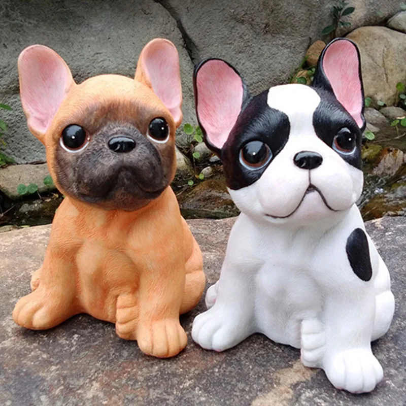 Креативная фигурка французского бульдога украшение для дома автомобиля