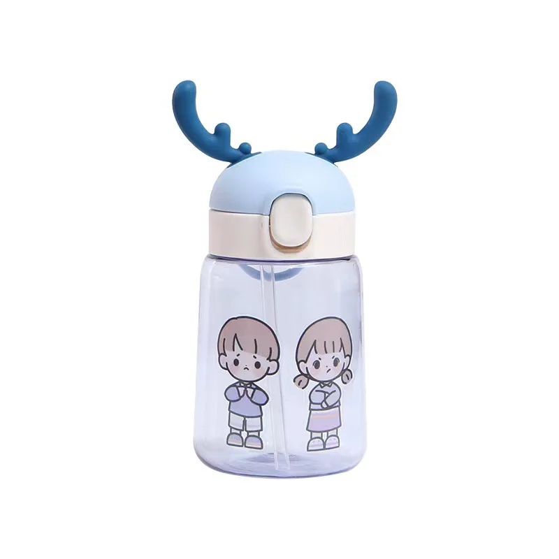 

Творческий мультфильм пластика с изображением оленьих рогов Детские прыгающие кружки с соломинкой милые Спорт на открытом воздухе Детский...