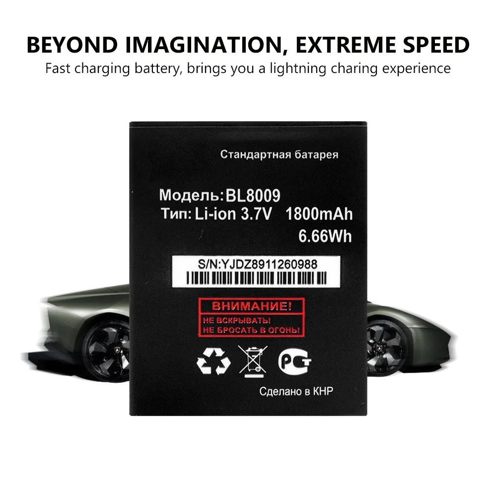Высокая Ёмкость 3 7 V 1800 мАч телефон Батарея BL8009 BL 8009 для FLY FS451 Nimbus 1 Замена