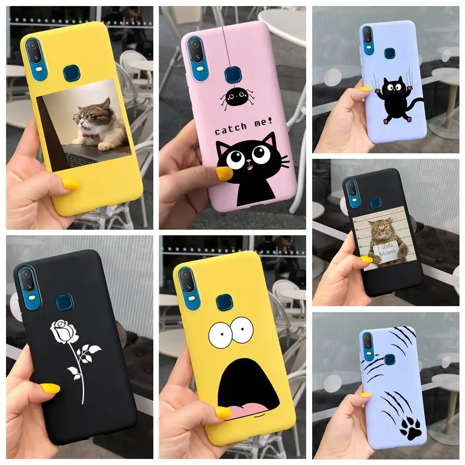 Милый мультяшный ЧЕХОЛ ДЛЯ Vivo Y11 (2019) чехол Мягкая силиконовая задняя крышка
