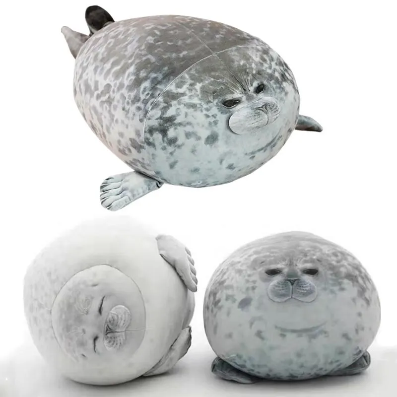 20 80 см милый морской Лев плюшевый Игрушки мягкие морские животные печать Мягкая