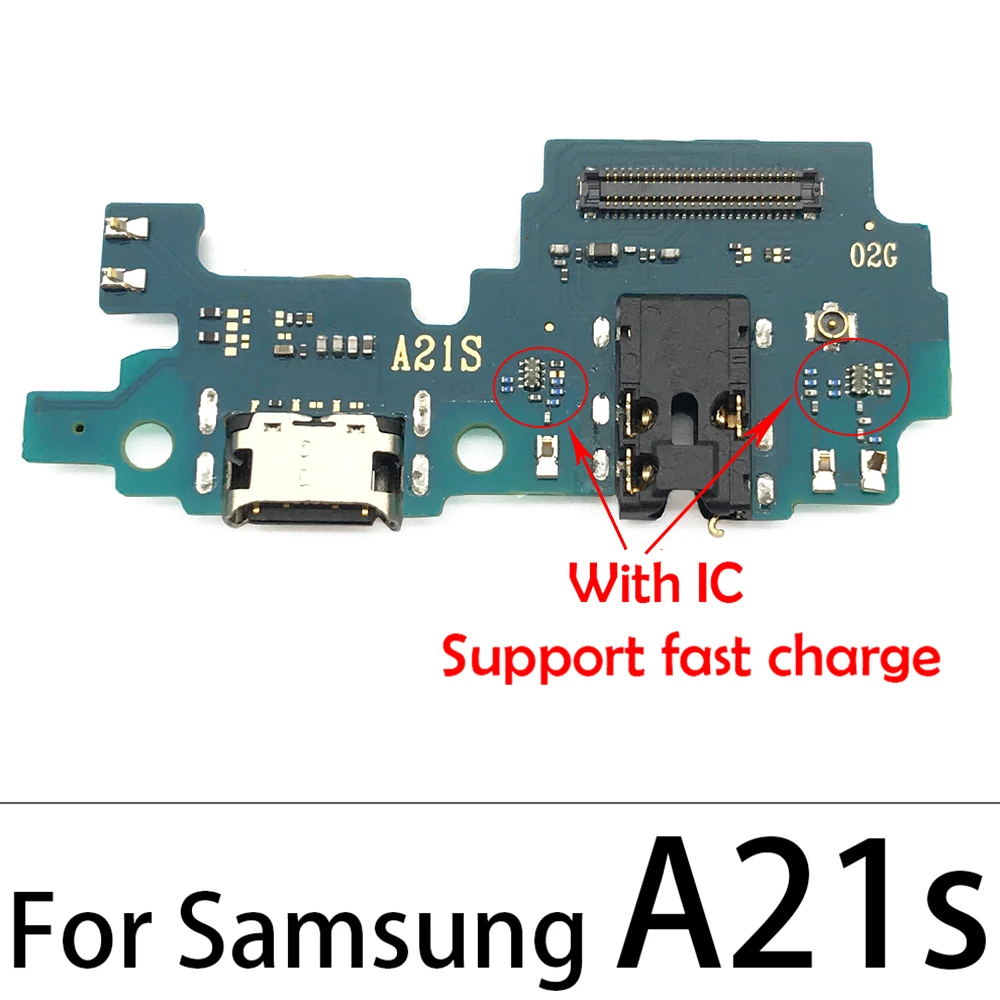 10 шт. детали платы разъема для зарядки Samsung Galaxy A10 A12 A20 A30 A40 A50 A60 A70 A10S A20S A21S A30S A50S