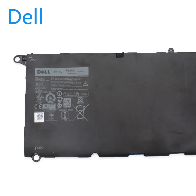 Оригинальный Новый Сменный аккумулятор для ноутбука dell XPS 13 9360 серии RNP72 TP1GT PW23Y 7 6