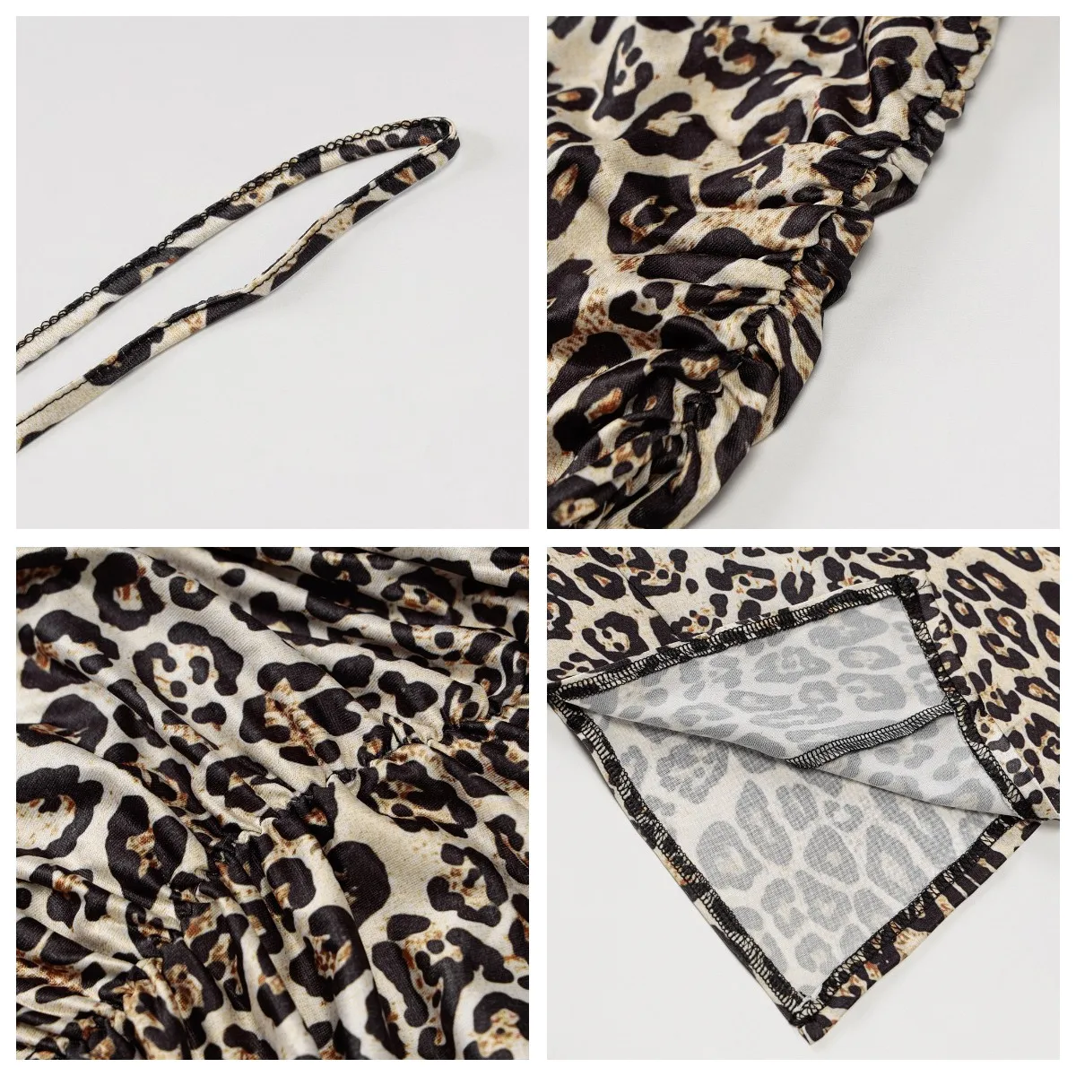 

Duena Long Beach Dress Summer Leopard Print Party Club Outfits Ladies Backless Maxi Sexy Slit Spaghetti Strap Women Dress 2021