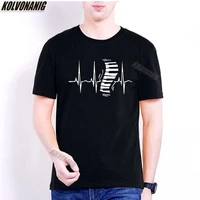 heartbeat piano musician graphic t shirt for men 2021 streetwear mens clothing short sleeve harajuku oversized t shirt goth