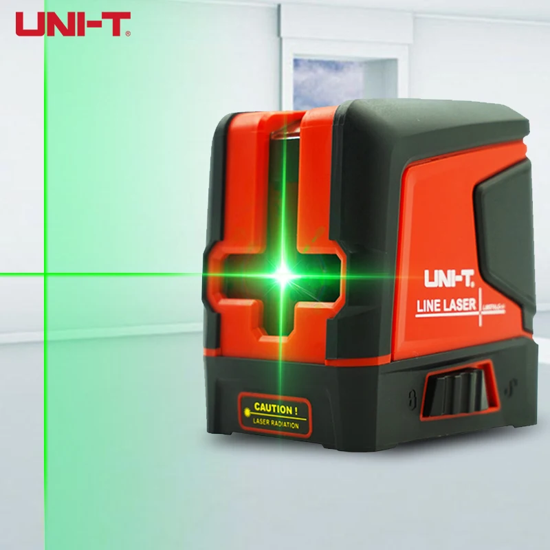 

UNI-T Laser Level 2 Lines Green Beam Self-Leveling Vertical Horizontal Cross Line Layout Measuring Instrument LM570LD-II