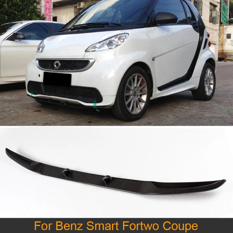 

Передний бампер из углеродного волокна, спойлер для подбородка для Mercedes Benz Smart Fortwo Coupe Convertible 2012 2013, передний бампер для автомобиля FRP