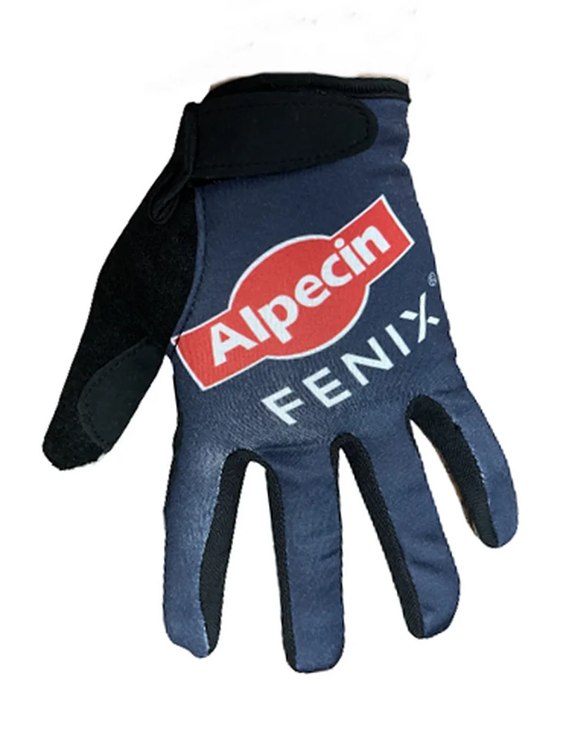 

Winter Fleece Thermal 2022 ALPECIN FENIX Team BLUE One Pair Full Finger Cycling Jersey Gloves MTB Road Mountain Gel Gloves