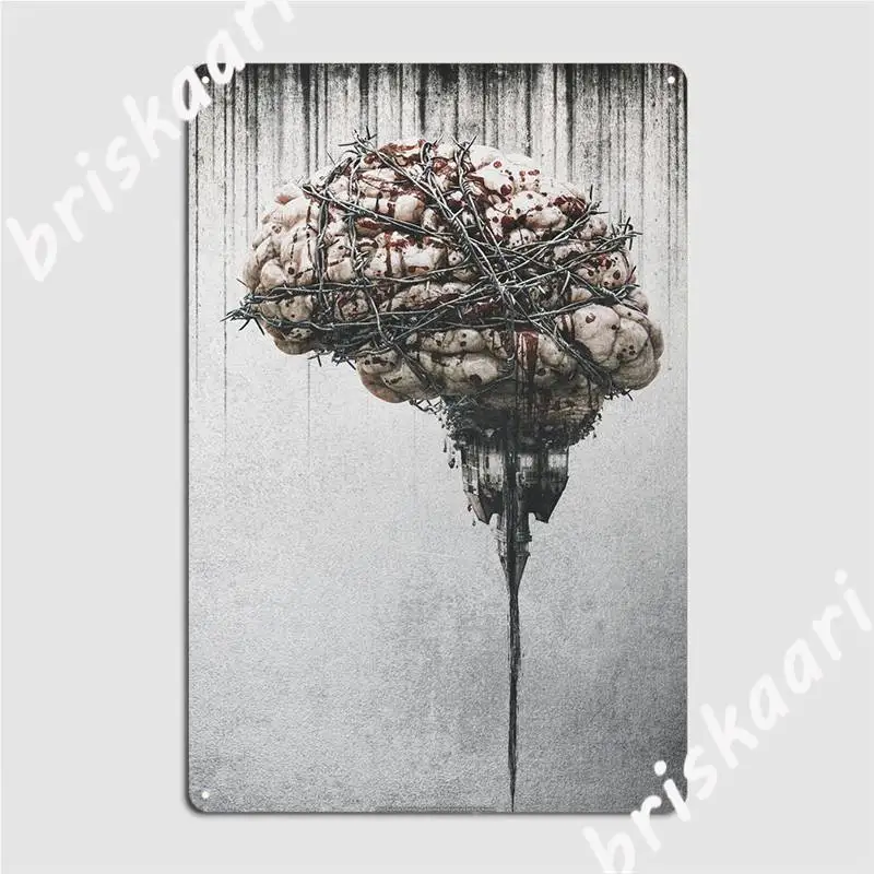 Металлический знак Stem Brain кинотеатр кухня забавные Фотообои | Дом и сад