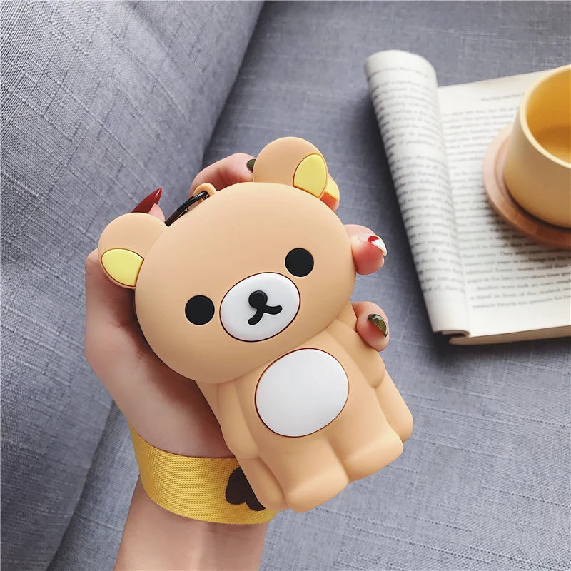 Мультяшный Кошелек для монет с ремнем сумка кавайная силиконовая Kitty сумки