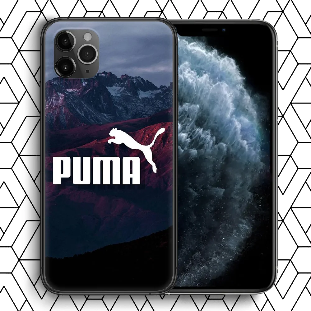 

Sports Leopard Brand Phone Case For iPhone 4 4s 5 5S SE 5C 6 6S 7 8 Plus X XS XR 11 12 Mini Pro Max 2020 black Hoesjes Fashion