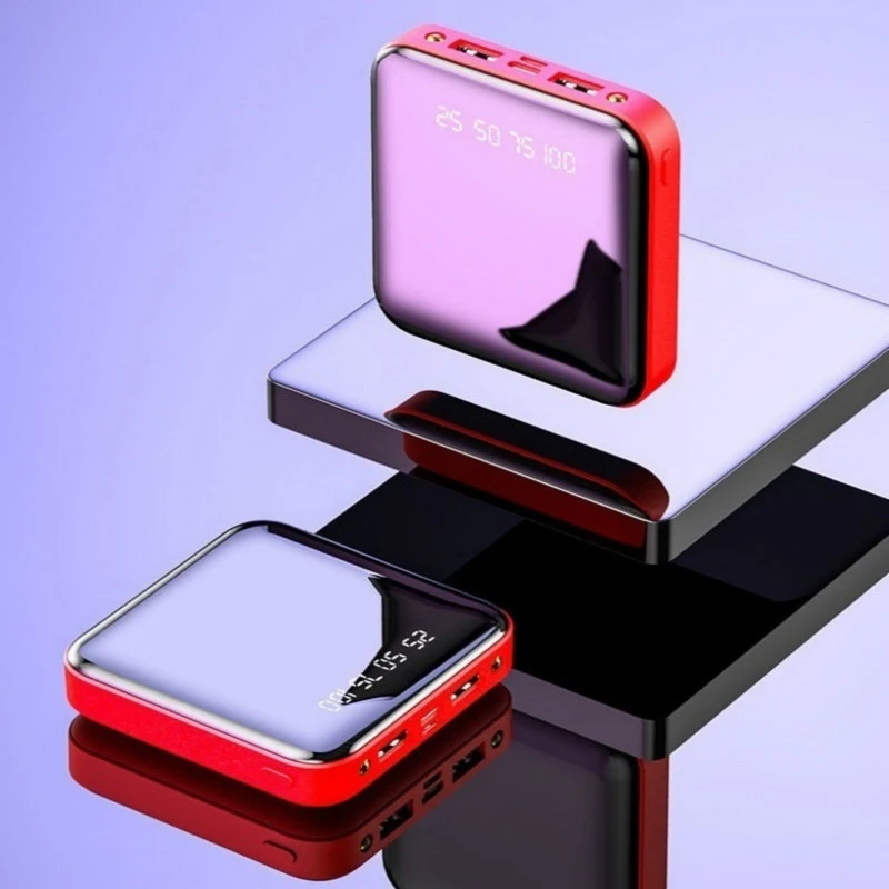 50000mah mini power bank portable external battery with 2 usb digital display fast charging for xiaomi iphone samsung free global shipping
