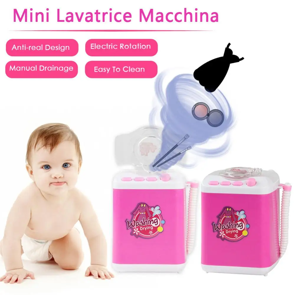 Мини электрическая щетка для макияжа очиститель стиральная машина кукольный