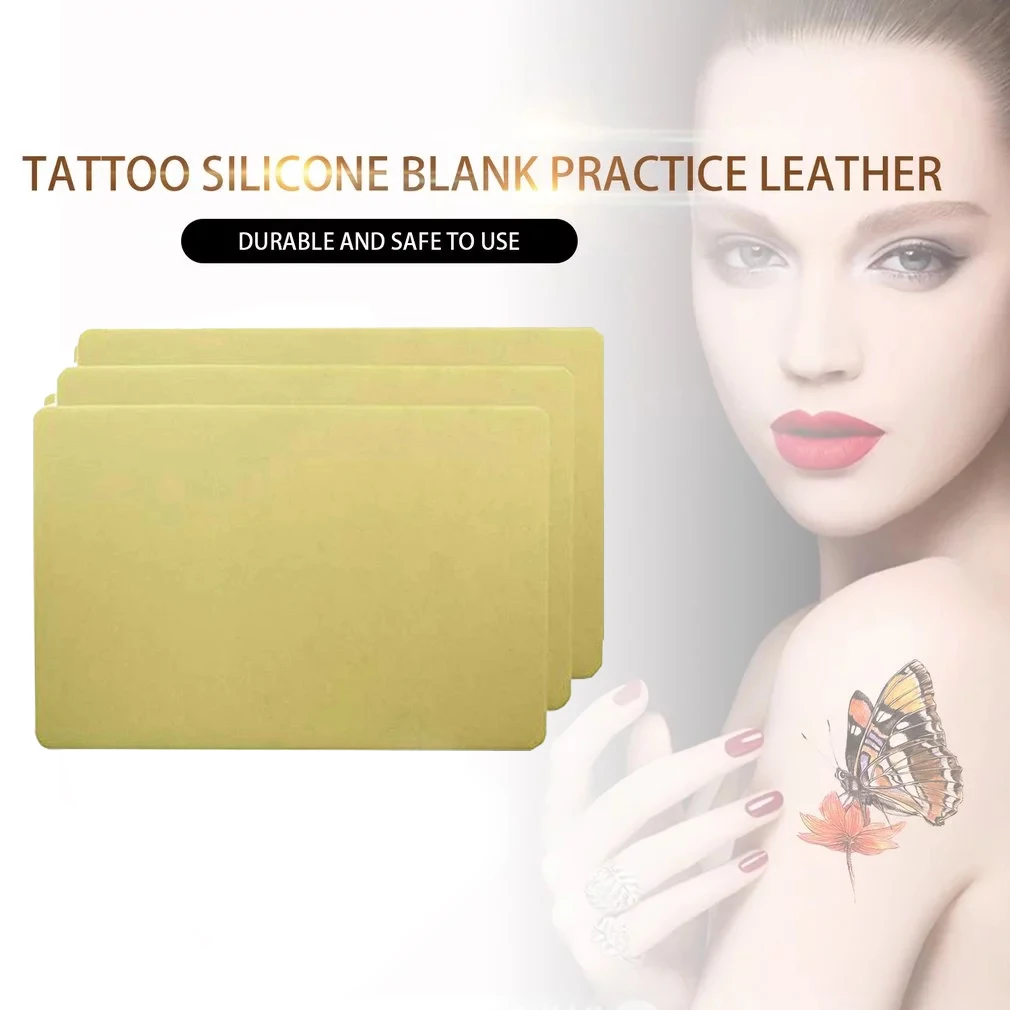 Tattoo Practice Skin Blank Double Sides Tattoo Practice Fake Skin  for Permanent Makeup Supplies Beauty Body Artist for Beginner
