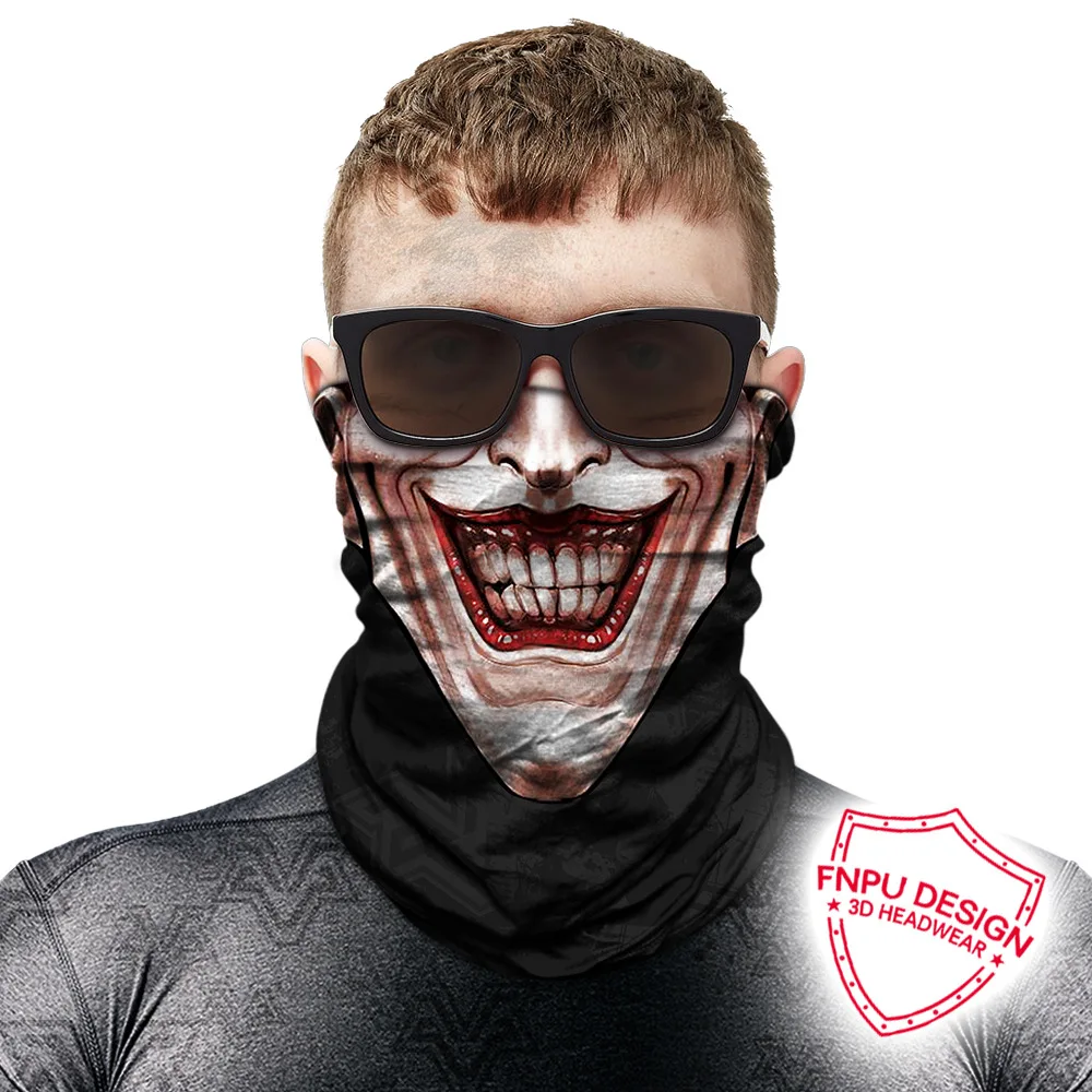 Джокер аниме-Толстовка Череп бесшовный Балаклава спортивный шарф Heaewear Открытый банданы Велоспорт Пешие прогулки маска для рыбалки шеи Gaiter