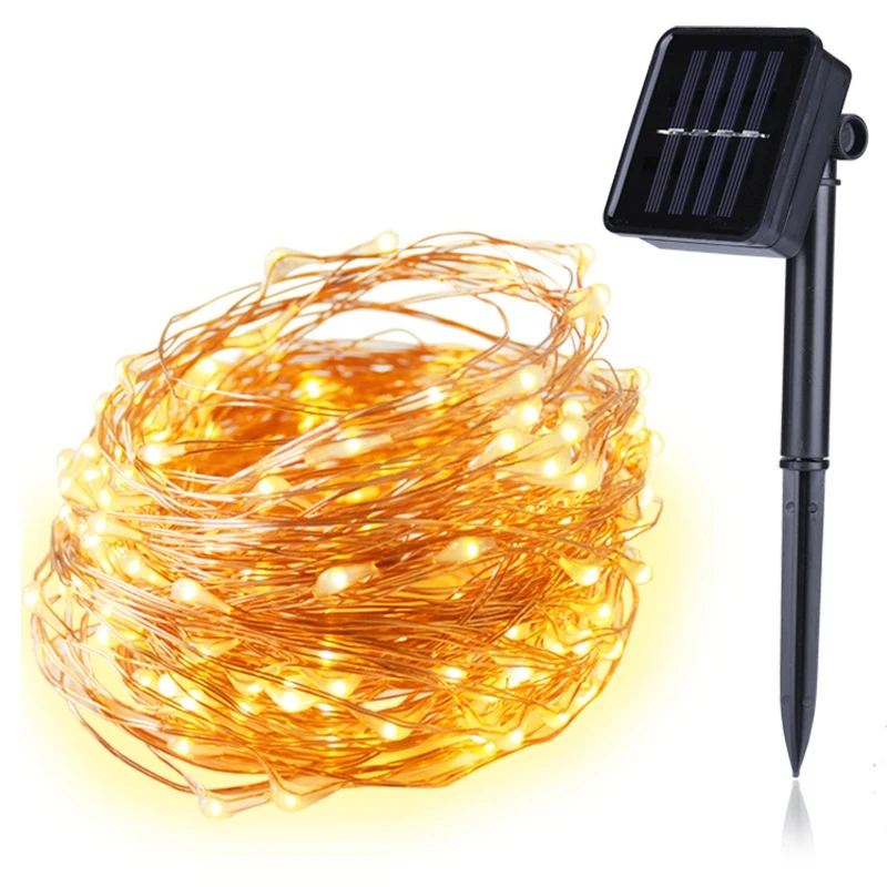 

8 Modes Outdoor Solar String Fairy Lights 10M 20M LED Solar Lamps 100/200leds Waterproof Christmas Decoration for Garden Street