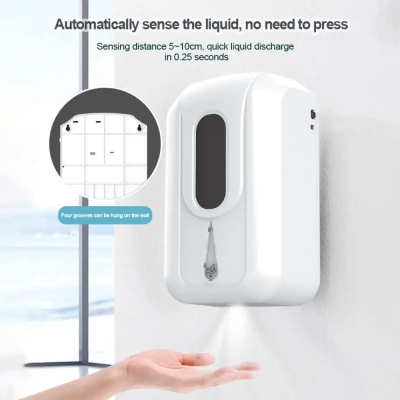 

2200ml Automatic Soap Dispenser Adjustable Electric Touchless Soap Dispensing Volume Control Dial Spray And Drip Form Home Clean