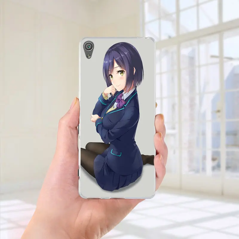 Униформа аниме милая девушка для Sony Xperia M2 M4 M5 XA XZ Z Z1 Z2 Z3 Z4 Z5 Compact E3 E5 T3 мягкие ТПУ