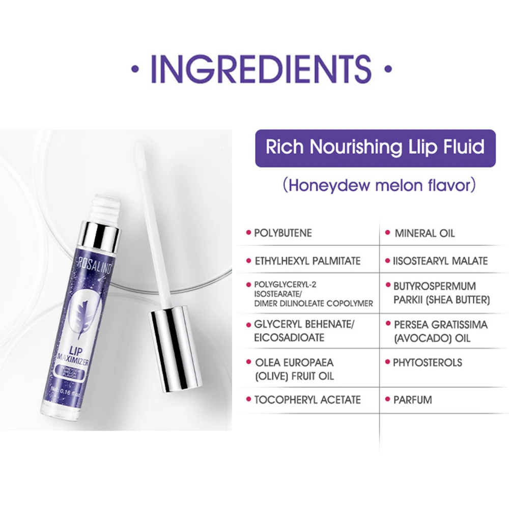 Сыворотка для губ rosalind увлажняющая маска удаления морщин|Блеск губ| |