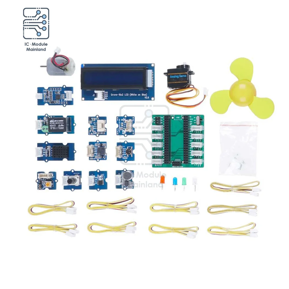 Стартовый комплект для Raspberry Pi Pico макетная плата датчики приводы и настройки