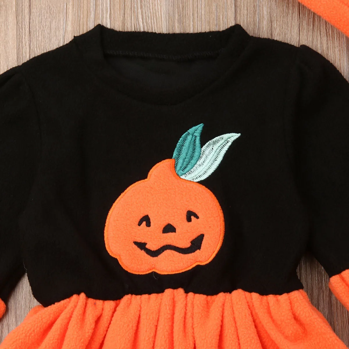2019 милое платье для маленьких девочек одежда с тыквой на Хэллоуин трапециевидной