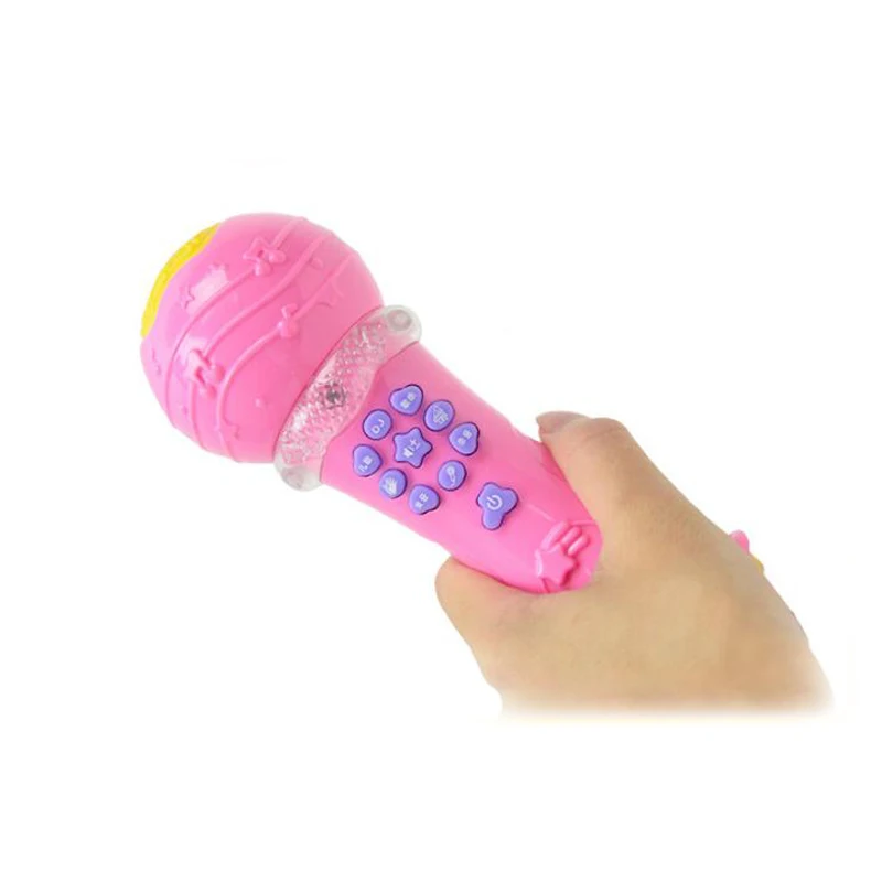 1 шт. Электрический музыкальный светильник микрофоны караоке пение обучающая