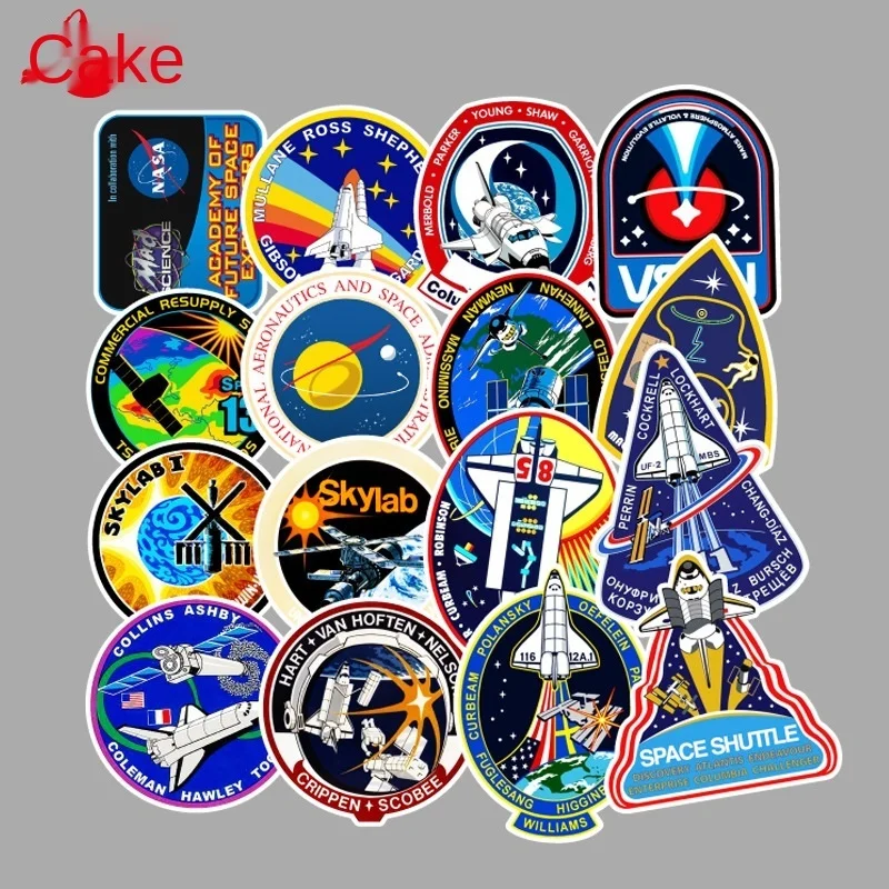 

45 pieces space Stickers Laptop Skateboards Luggage Motorcycles Phone Children's Toy Waterproof Sticker Classic Decal