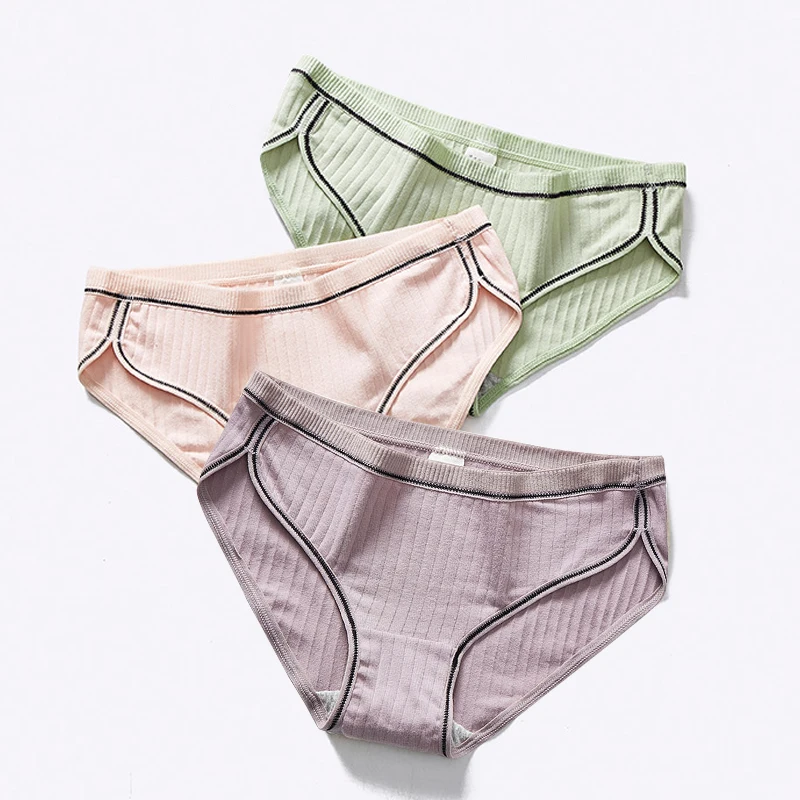 Женские бесшовные трусики хлопковые простые нижнее белье сексуальные