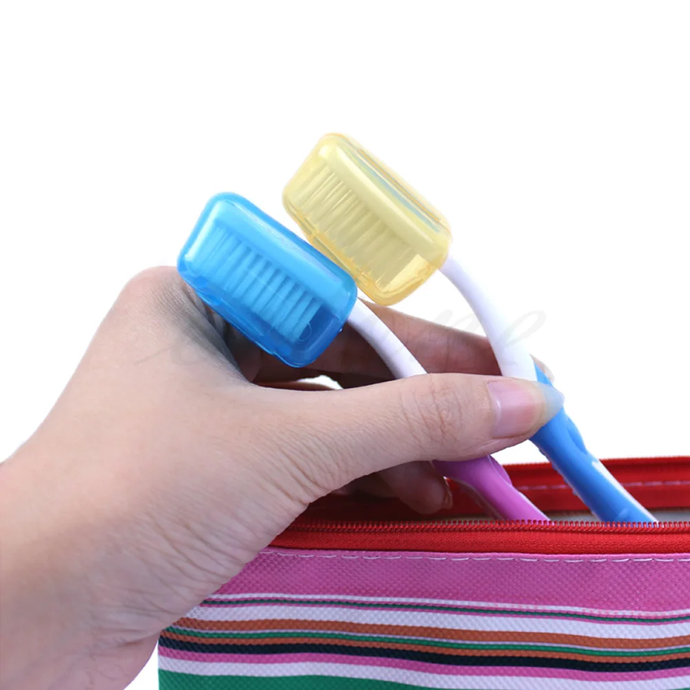 

5pcs Travel Toothbrush Head Cover Case Cap Hike Camping Brush Cleaner Protect New X7YB