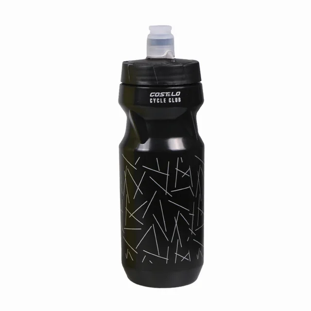 Single black 610ml Costelo Велоспорт клуб Велоспорт велосипед бутылки для воды бутылка для воды для спорта на открытом воздухе, 710 мл фляга школьная прессованная бутылка для воды - Цвет: Single black 610ml