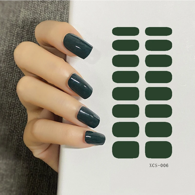 Цвет s ногтей наклейки-лак Однотонная одежда полоски Водонепроницаемый аппарат