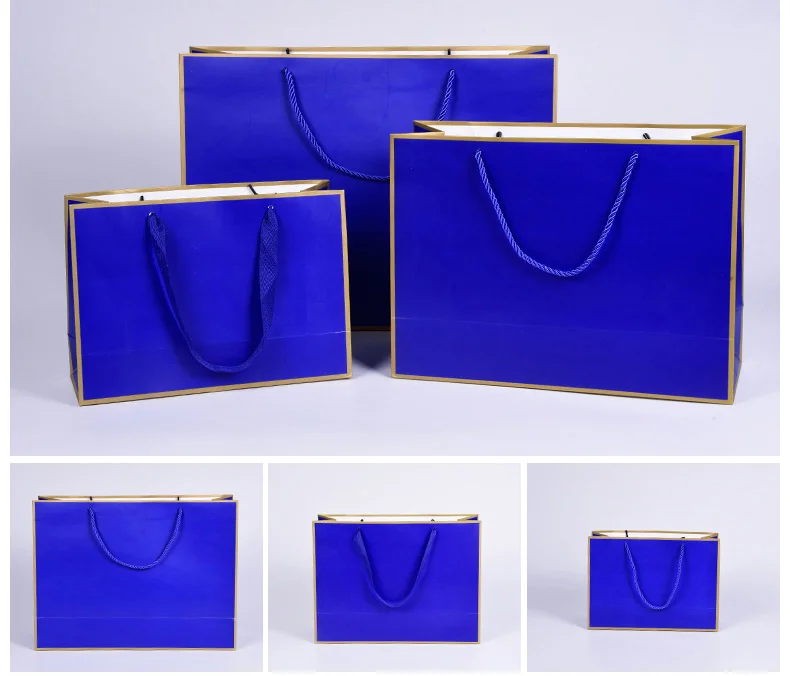 10pcs Paper Bag With Frame Border Customize 1C Logo For Promotion Clothing Gift bag packaging shopping twill wedding birthday | Дом и сад