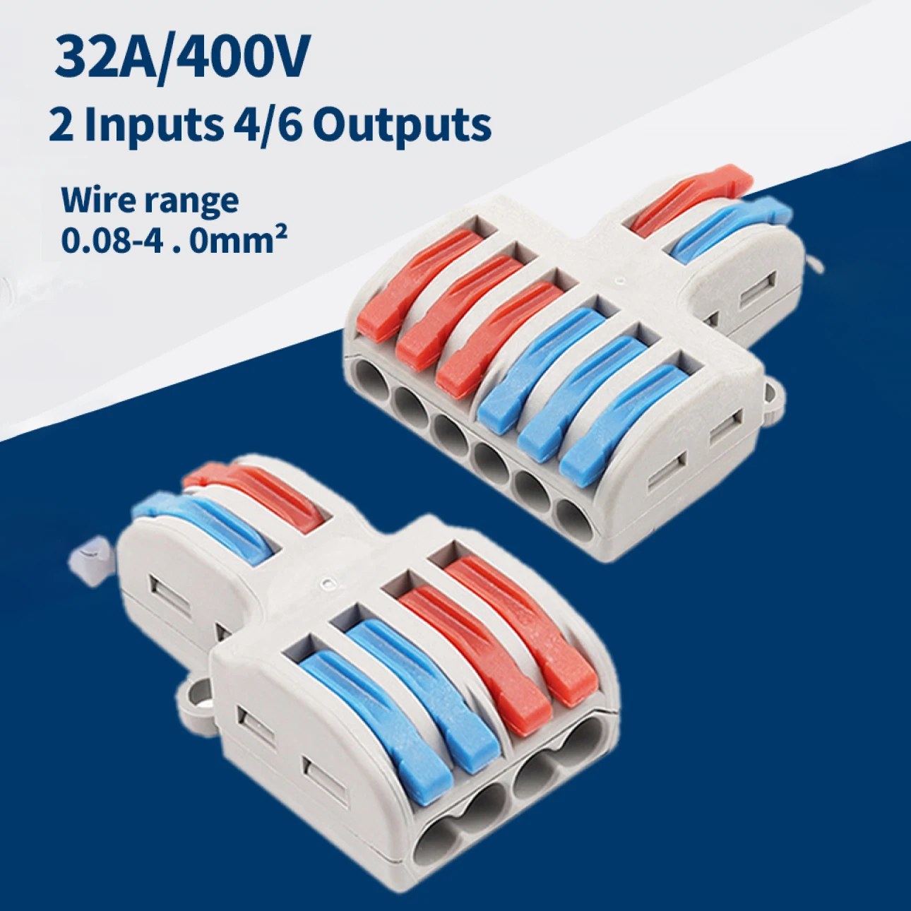

Mini Fast Wire Cable Connectors Universal Compact Conductor Spring Splicing Wiring Connector Push-in Terminal Block SPL-42/62 10
